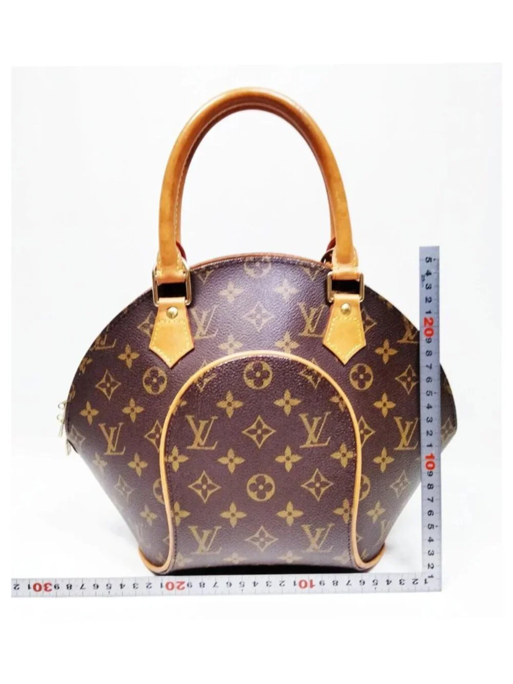 Authentic Louis Vuitton Ellipse PM Monogram Canvas Handbag Satchel